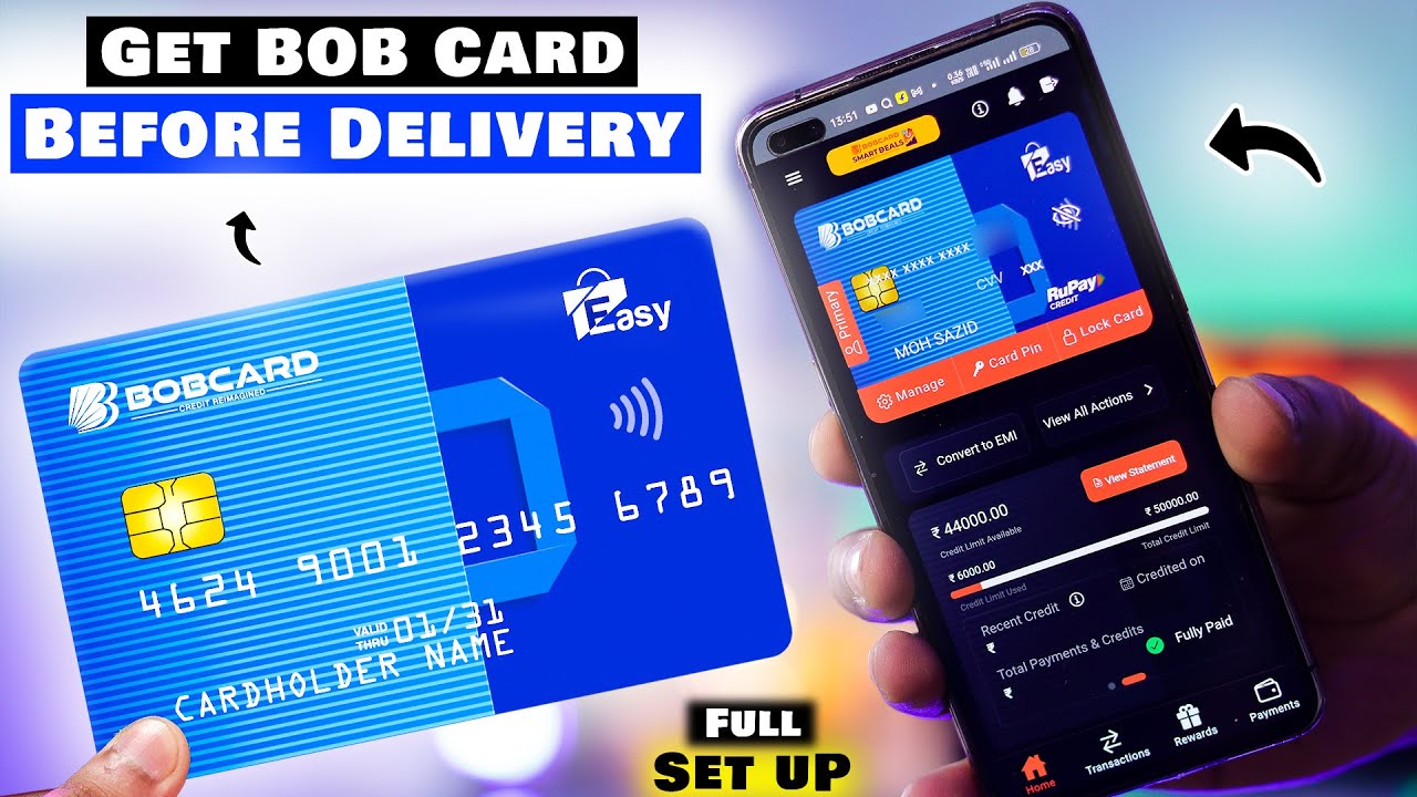 Instant Activate BOB Card Without Getting Physical Card | Enable Online, Offline & UPI Transaction