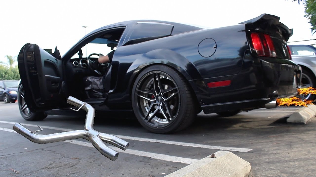 The 3V MUSTANG GT GETS A PYPES X-PIPE (EXTREMELY LOUD!!!)🤯🤯