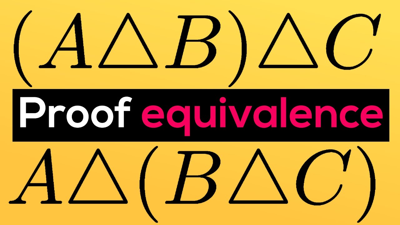 Proof of A △ (B △ C) = (A △ B) △ C (Associativity of the Symmetric Difference)
