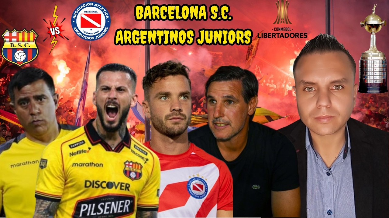 🟡⚫🔴 #BARCELONASC PIERDE DE LOCAL CON #ARGENTINOSJRS EN SU DEBUT POR #COPALIBERTADORES 2026 ⚽🎙️