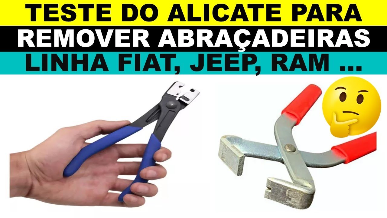 Alicate para remover abraçadeira da Fiat e Jeep, palio, argo, renegade, toro, compass...
