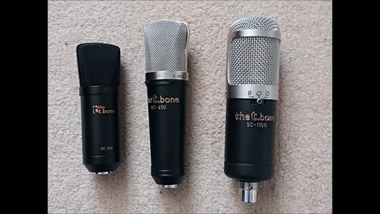Thomann t.bone large diaphragm condensers compared: sc400, sc450 and sc1100