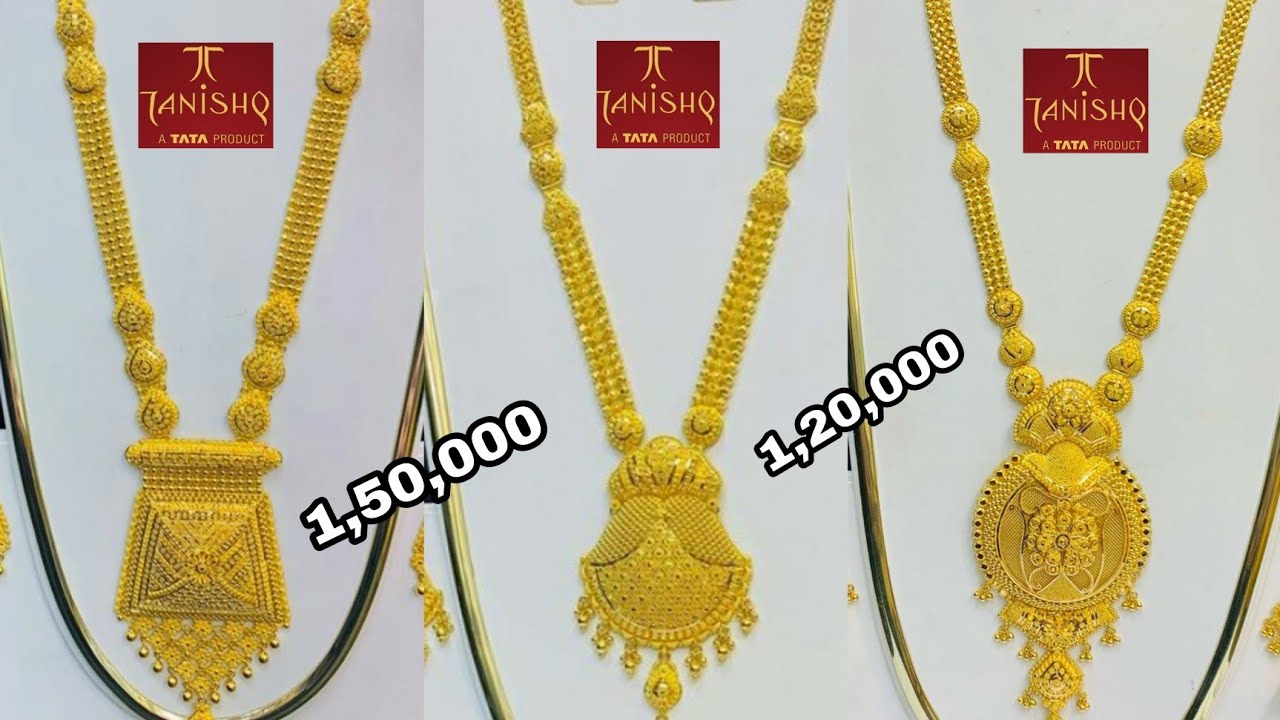 Light Weight 22k Gold Rani Haar Tanishq Designs With Weight And Price24kt 2023 @Silver Rate Today F4