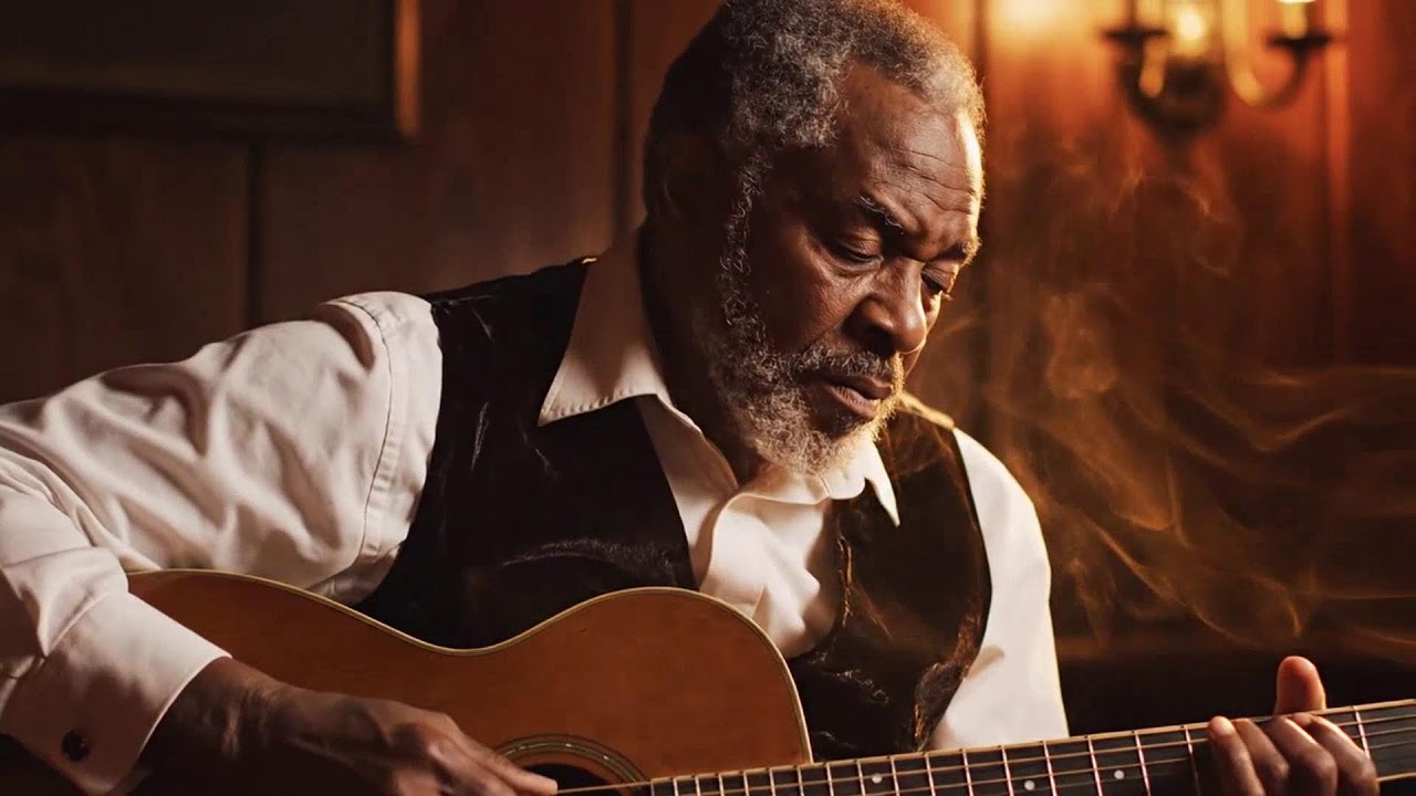 Chicago Blues Guitar Night Drive | Dark Electric Blues Echoes