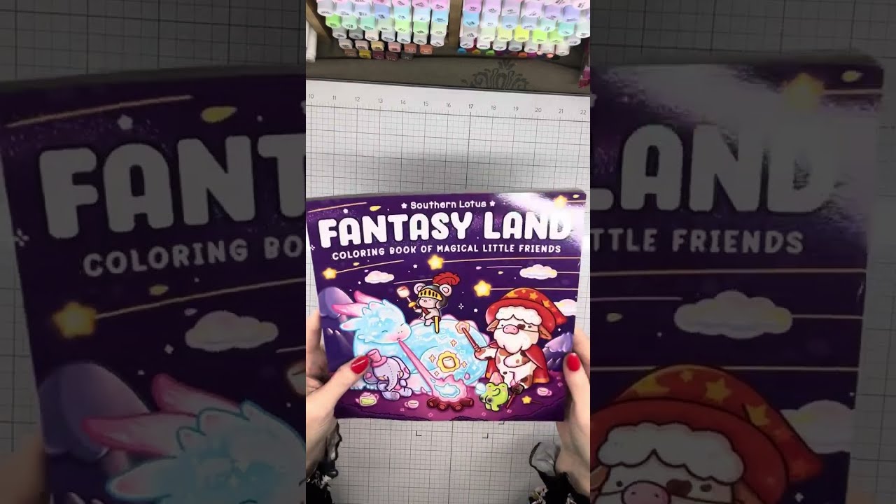 ✨ASMR Coloring book Flip Through Southern Lotus Fantasy Land ✨