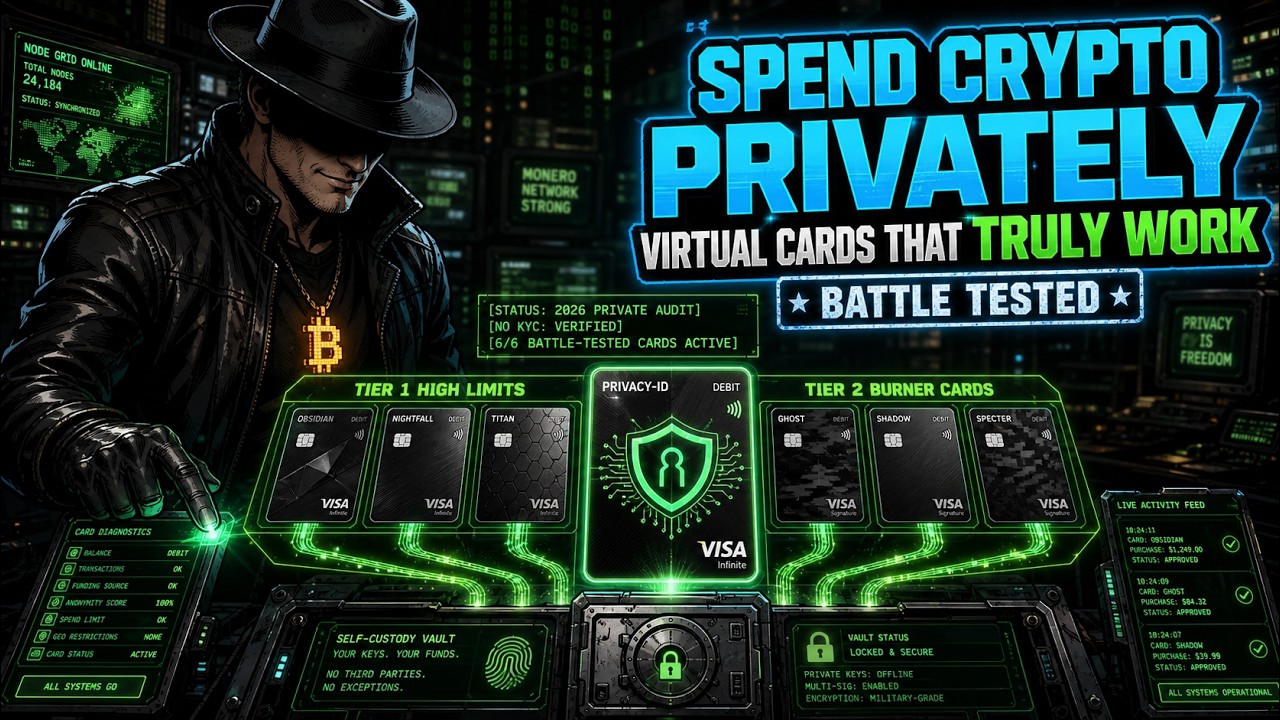 The Only NO KYC Card List You Need, Spend Crypto Privately in 2026