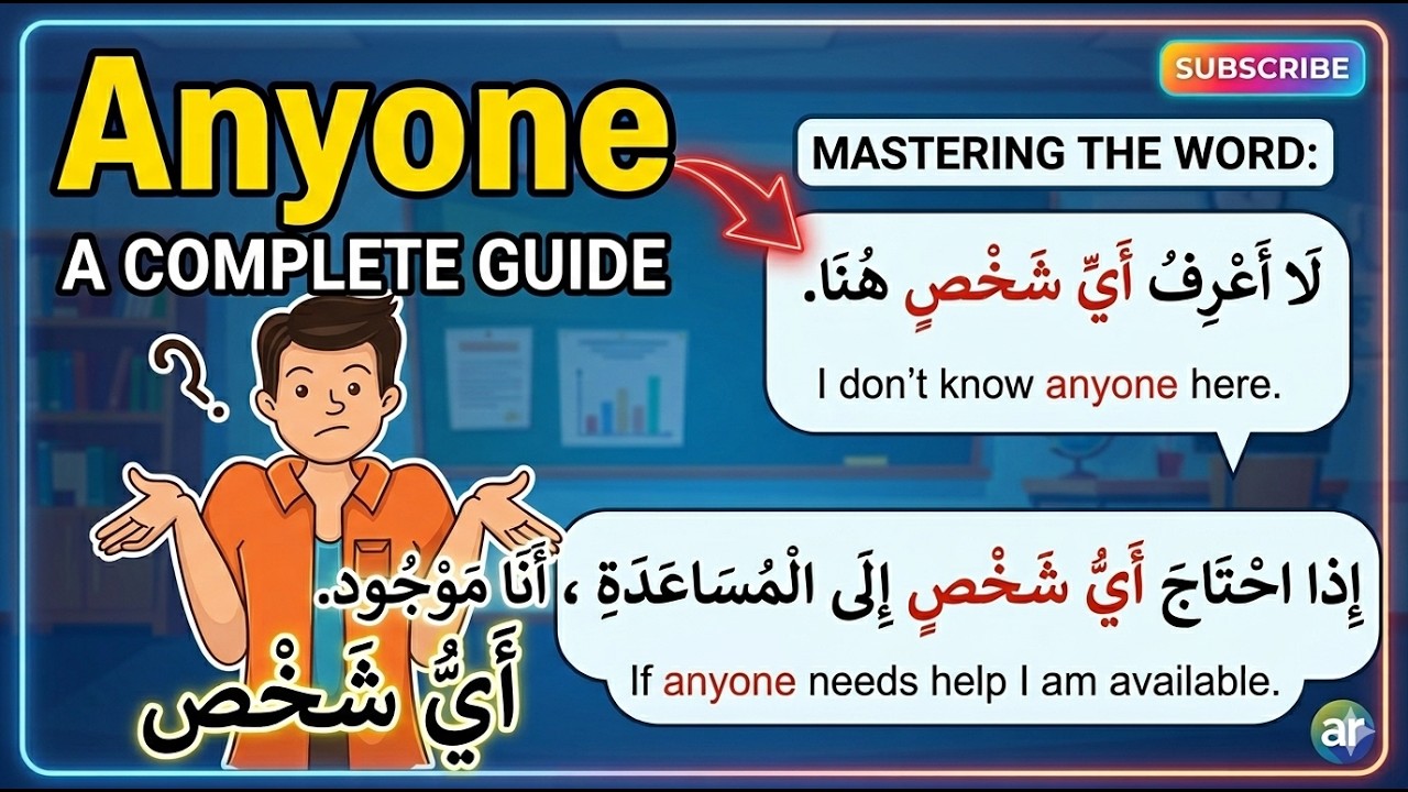 Useful Arabic Words You Should Know | Learn “Any” Words in Arabic