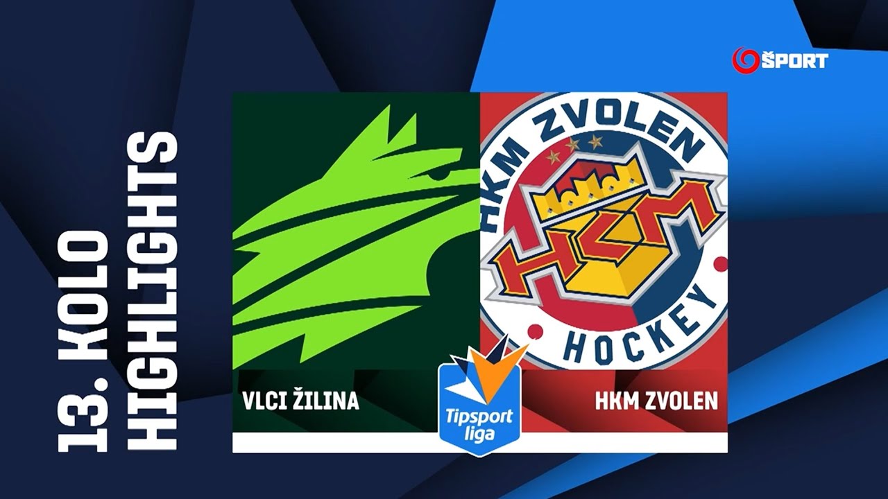 13. kolo: Vlci Žilina - HKM Zvolen 6:5 pp (1:2, 4:0, 0:3 - 1:0)