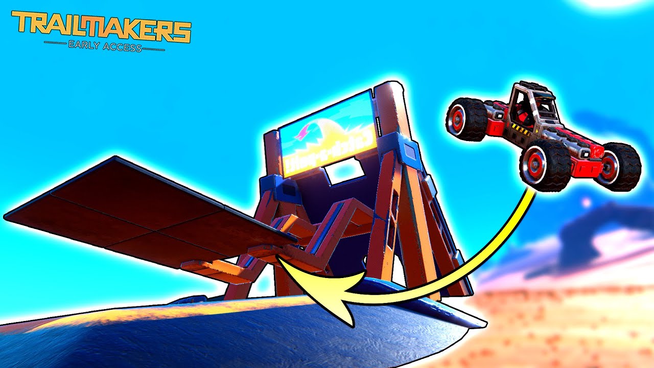 Can a Car Survive This GIANT CATAPULT?! - Trailmakers Early Access Gameplay