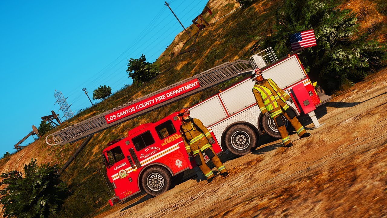GTA 5 LSRD - MOST REALISTIC FIREFIGHTER MOD!!! #GTA5 #firefighter #LSRD #live #Roadto800