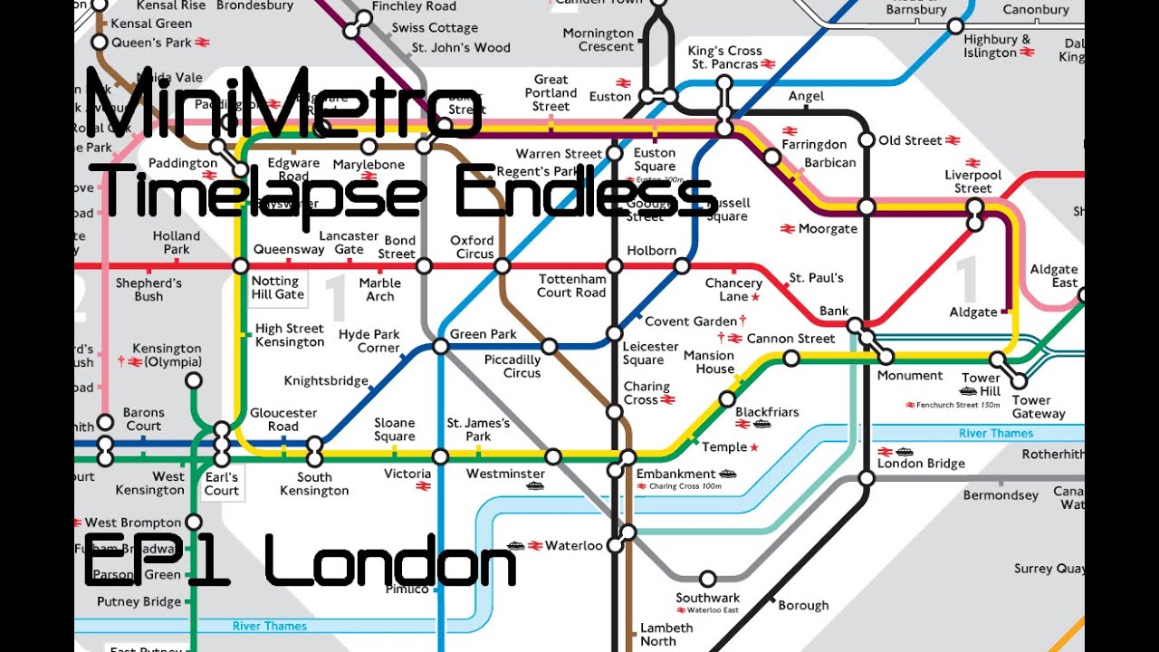 MiniMetro : Timelapse Endless - [EP1] London