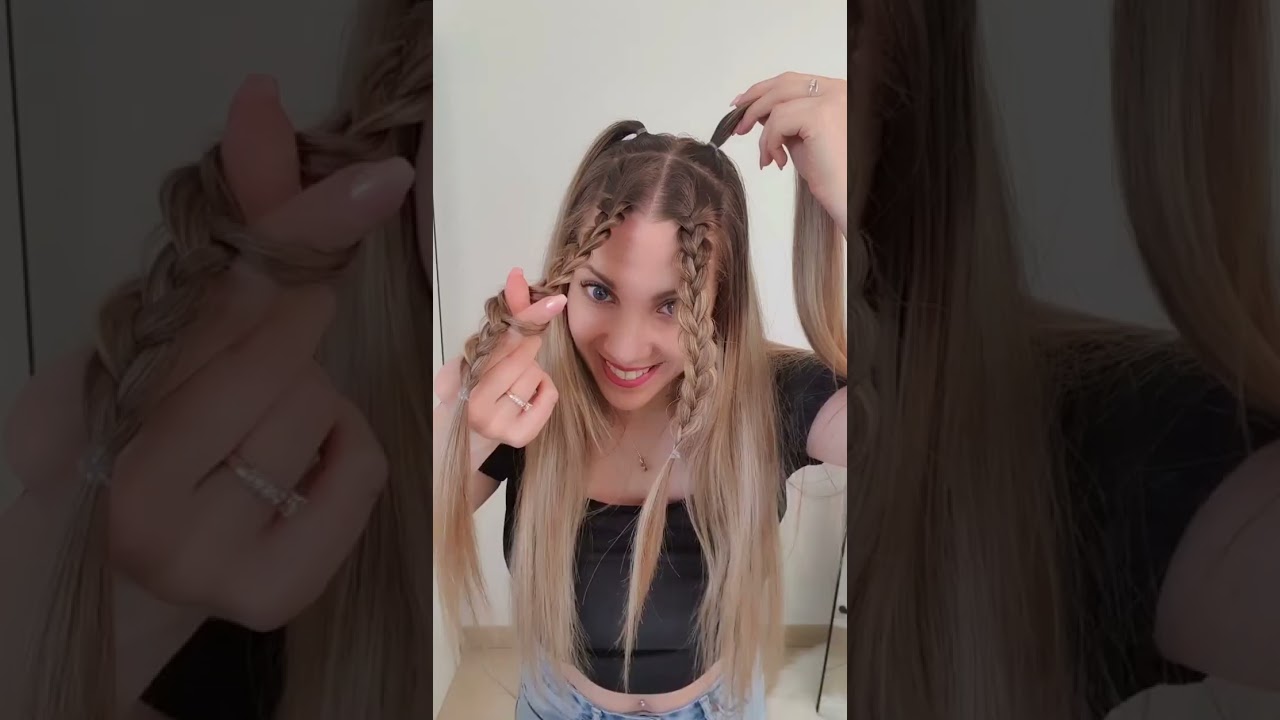 COIFFURE AVEC TRESSE FACILE 🖤
