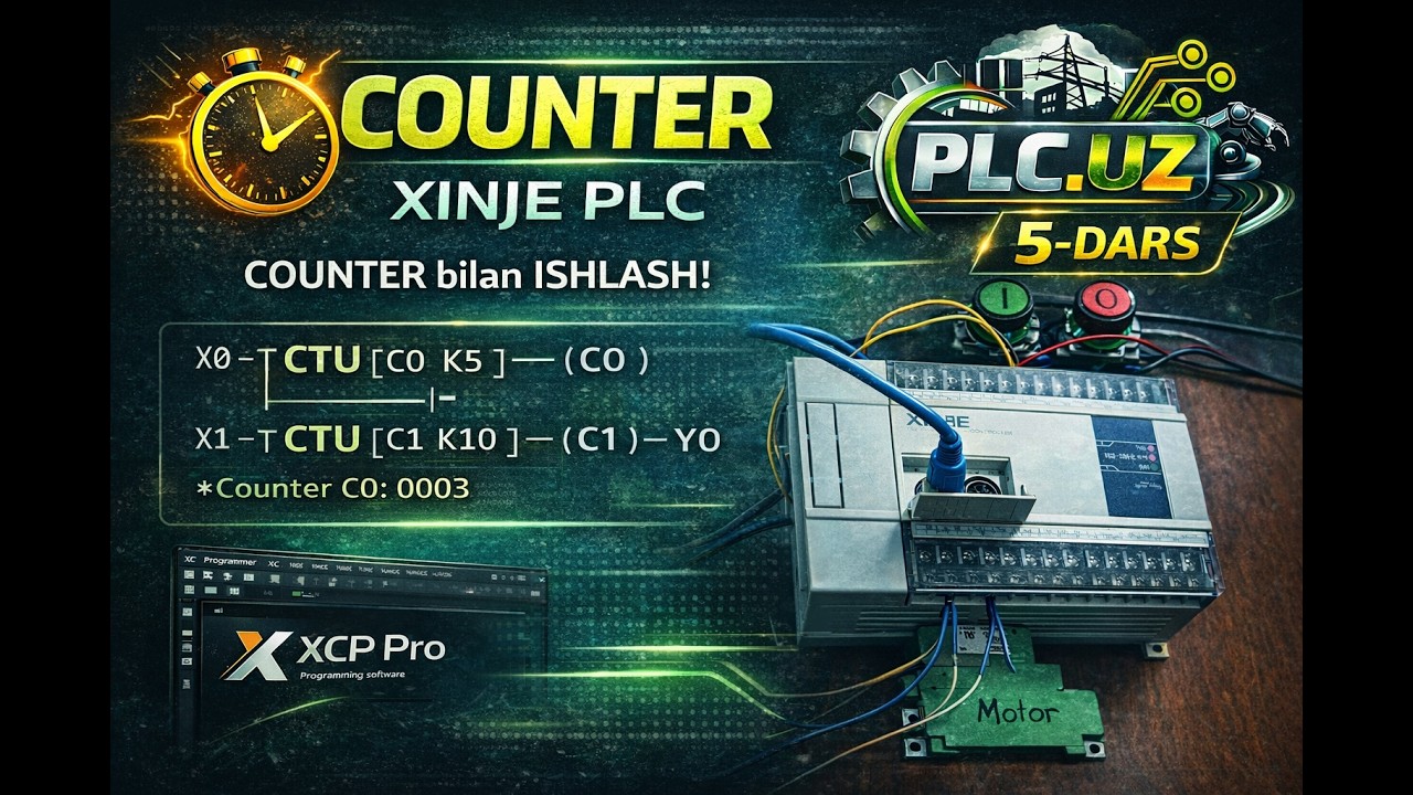 Counter (Counter) lesson 5 in XINJE plc XC3