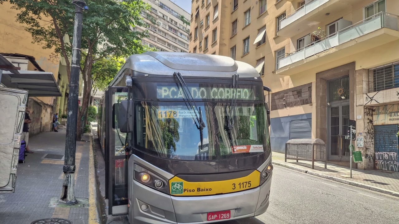 3 1175 - Caio Millenium BRT II Mercedes O500UDA Voith Automatic (Som do Motor)