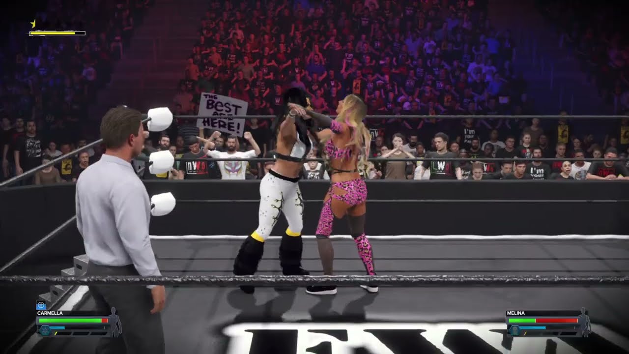 WWE 2K24 FWA Carmella vs Melina