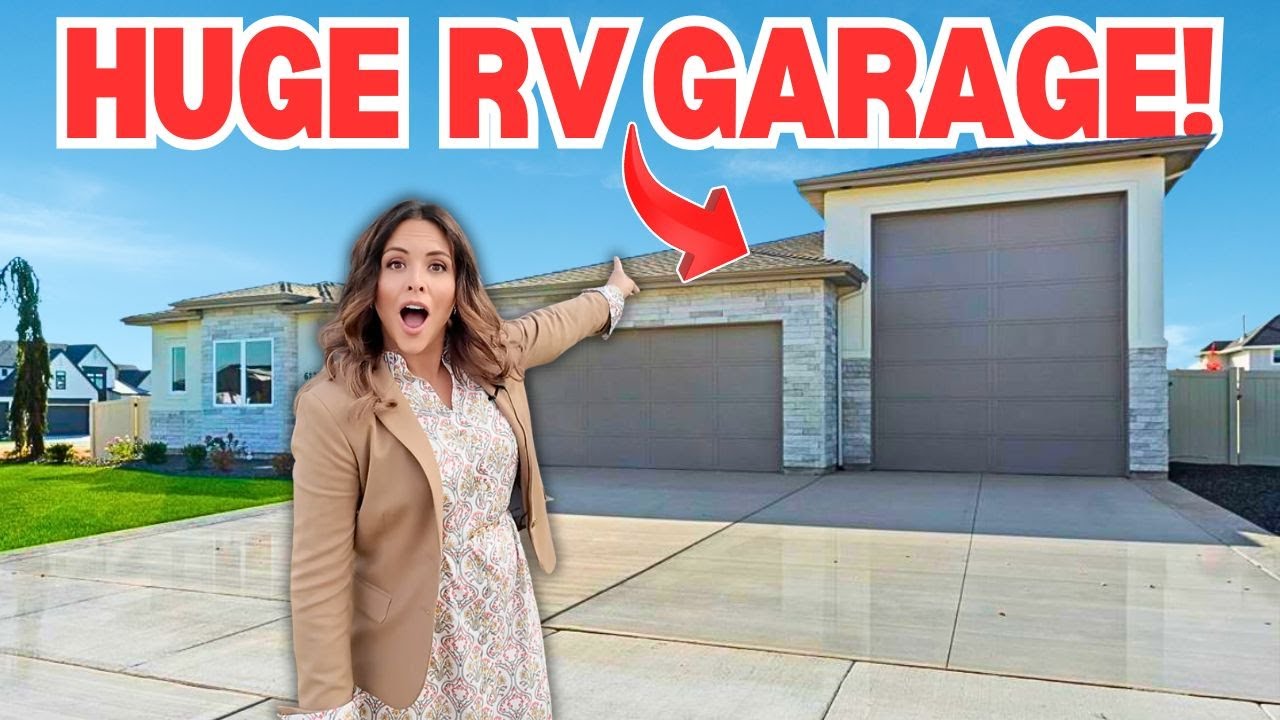 Touring a Home Near Boise with MASSIVE RV Garage & INSANE Features! [Shadow Mountain Homes Eagle ID]