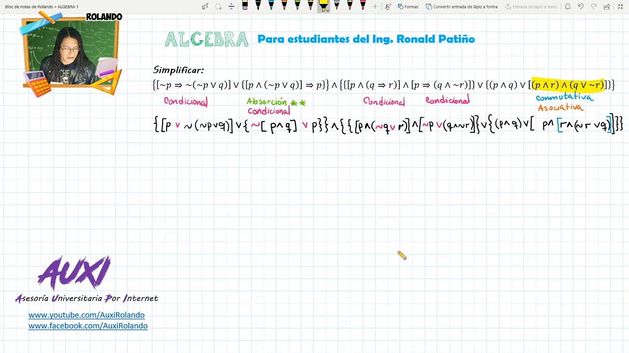 Simplificaciones Lógicas Ejercicio #6