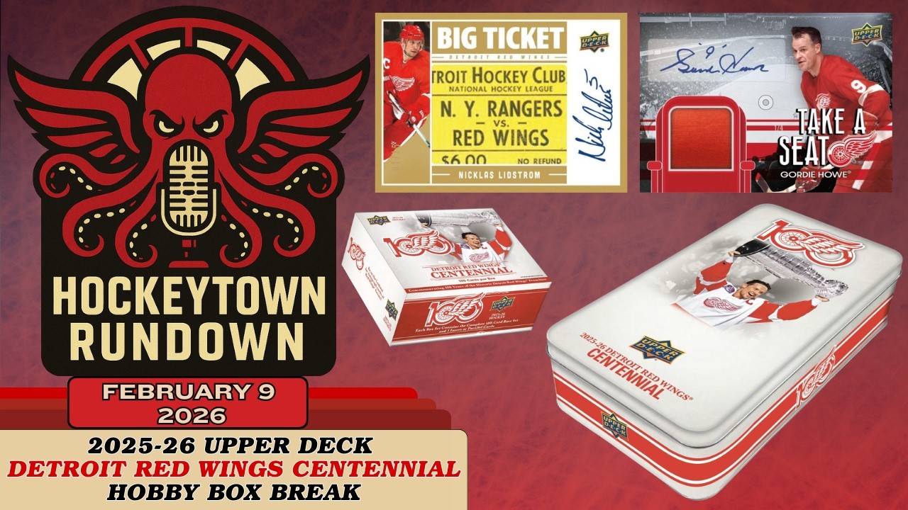2025-26 UPPER DECK DETROIT RED WINGS CENTENNIAL Hobby Box BREAK!