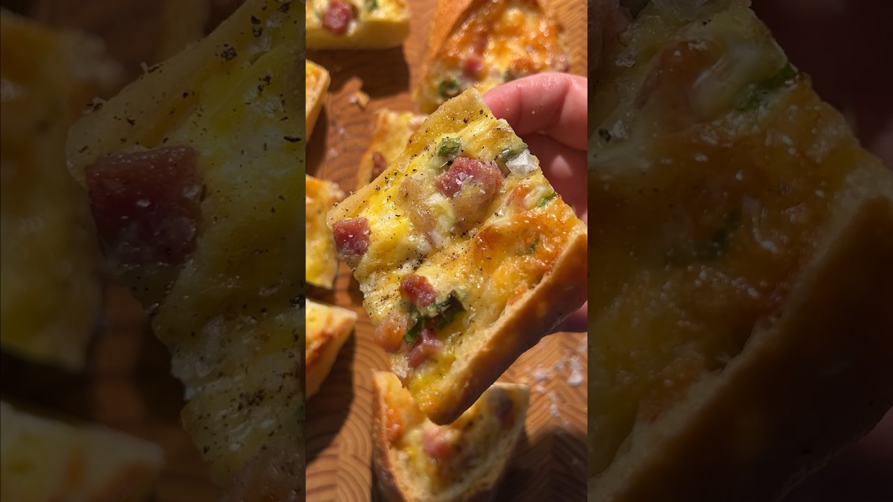 Baked Egg Boats! Basically the bread bowl of breakfast. 😊