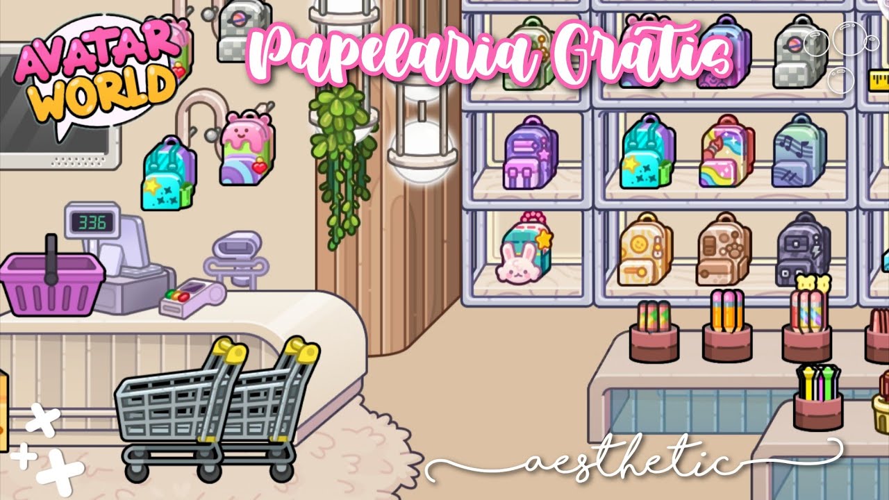 😱 PAPELARIA GRÁTIS NO AVATAR WORLD!!!!!