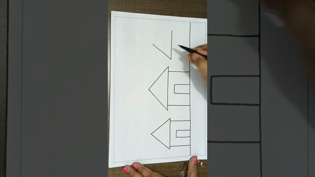 Har Ghar Tiranga Drawing Very Easy Drawing 🇮🇳 #shorts #independenceday #15august