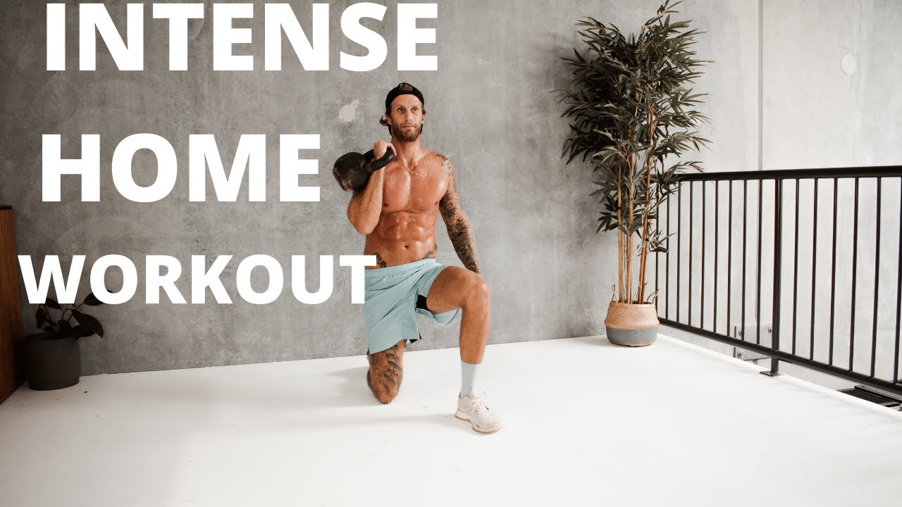 INTENSE HOME WORKOUT | SINGLE KETTLEBELL + BODYWEIGHT WORKOUT. FULL FOLLOW ALONG WORKOUT