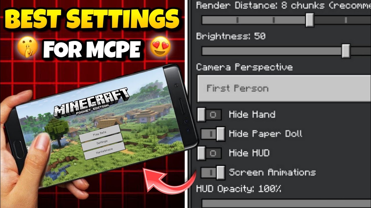 🤫Secret Settings For Minecraft Pocket Edition | MCPE 1.21