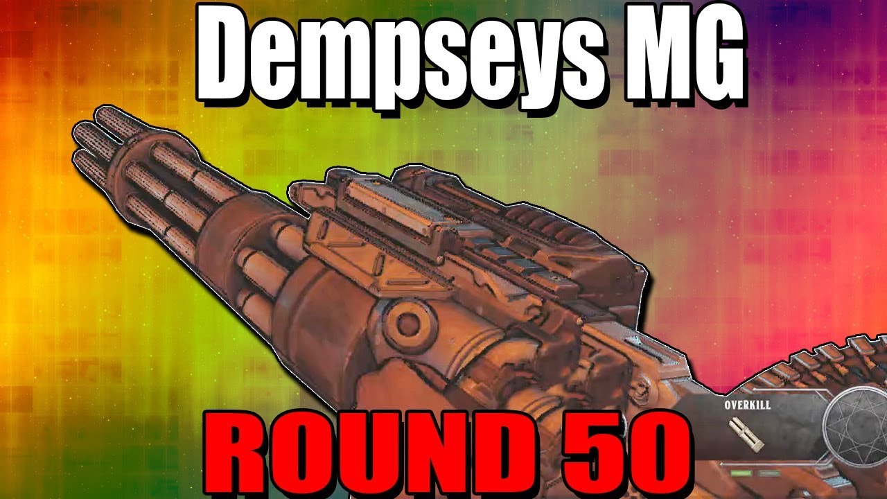 DEMPSEYS MACHINE GUN ON ROUND 50 - Black Ops 4 Zombies