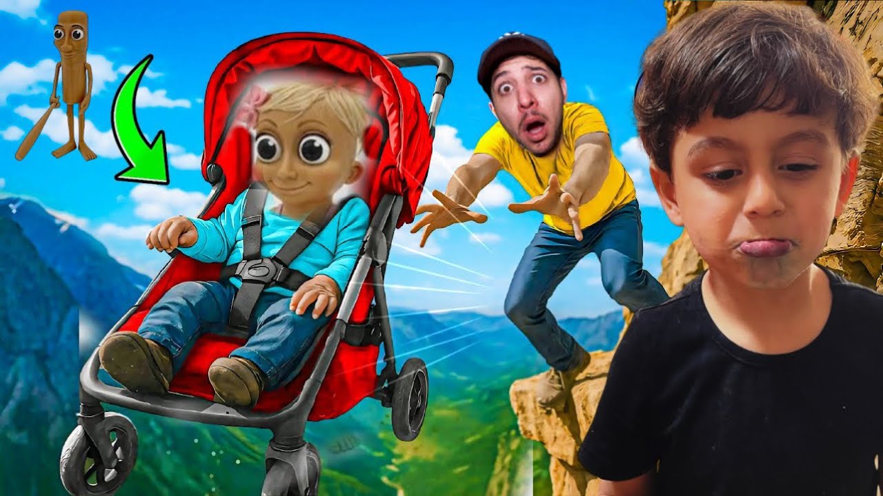 ساهورا بنت توونغ ساهور وقعت من اعلى الجبل شوفو اللي صار معنا 😱😱عز وعمر 