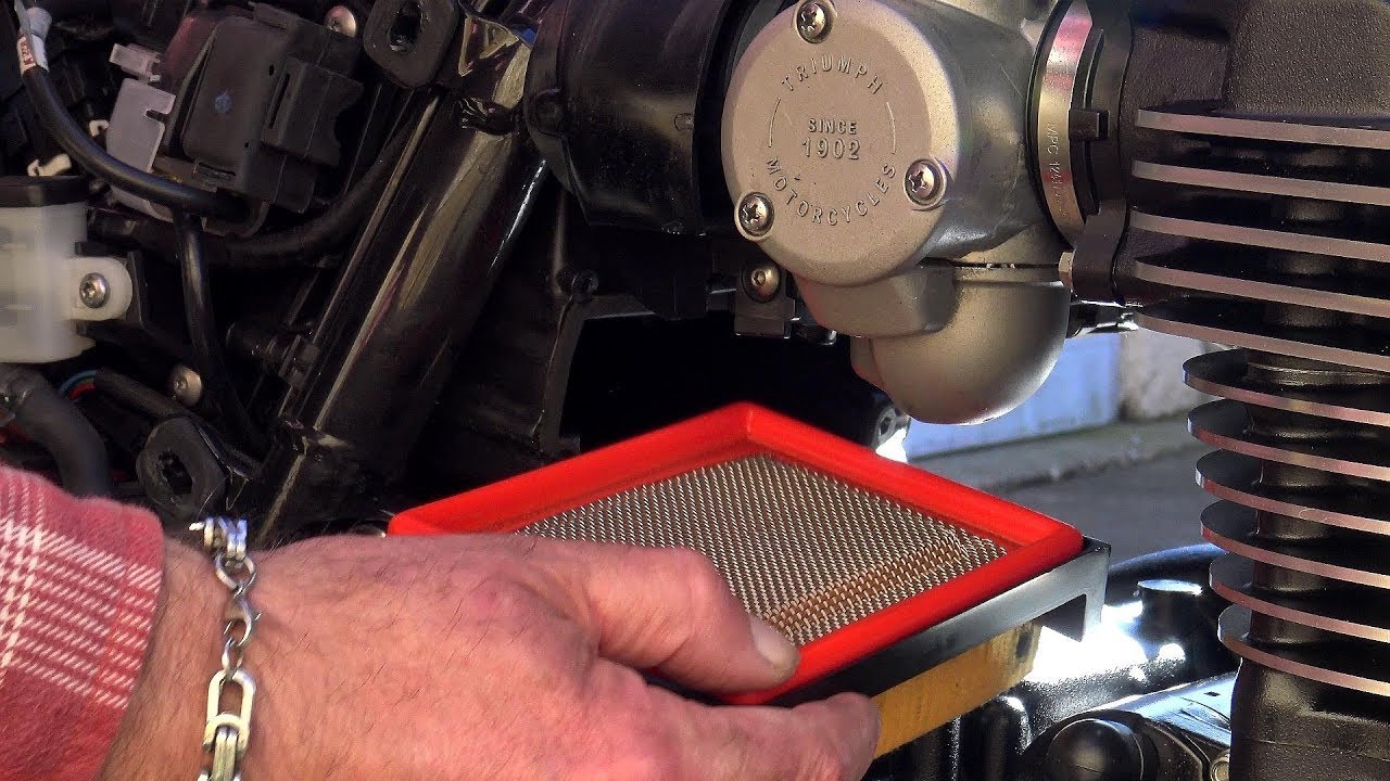 TRIUMPH T120,Street twin,Street cup,Street scrambler! Fitting K&N performance air filter