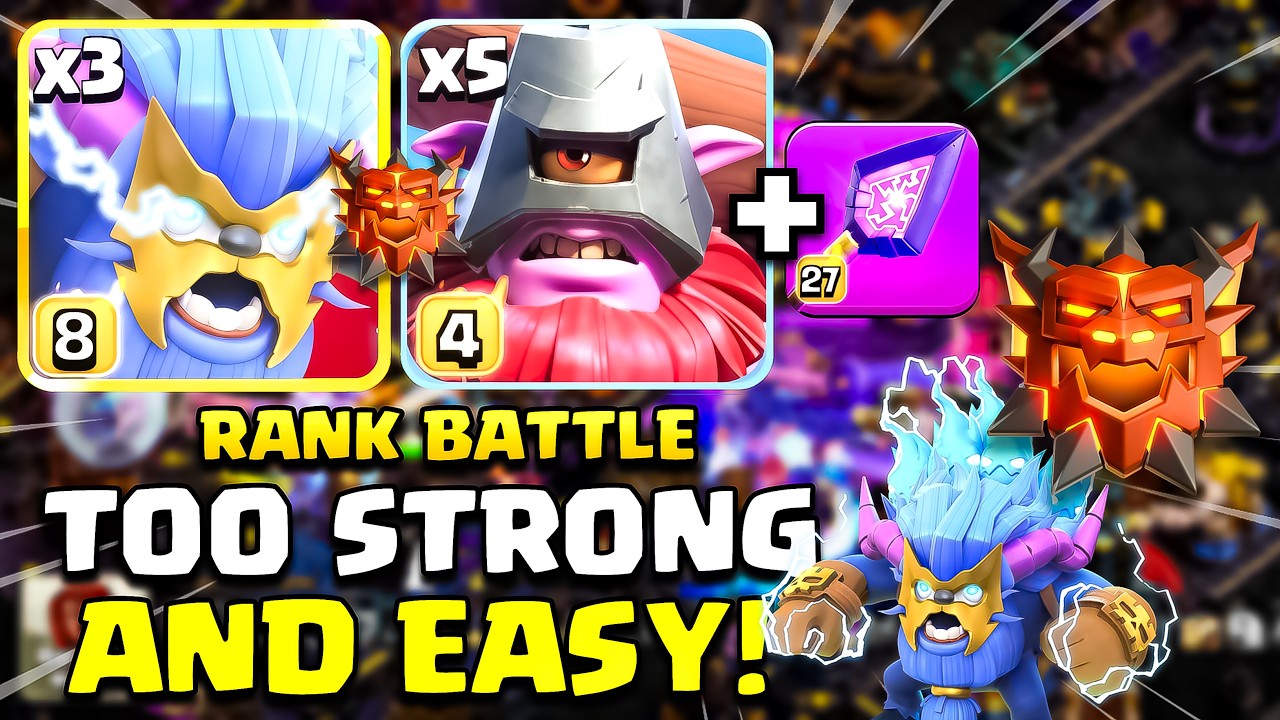 Mass Thrower + Super Yeti Easy to Use at TH18 | th18 attack strategy (rank battle) clash of clans