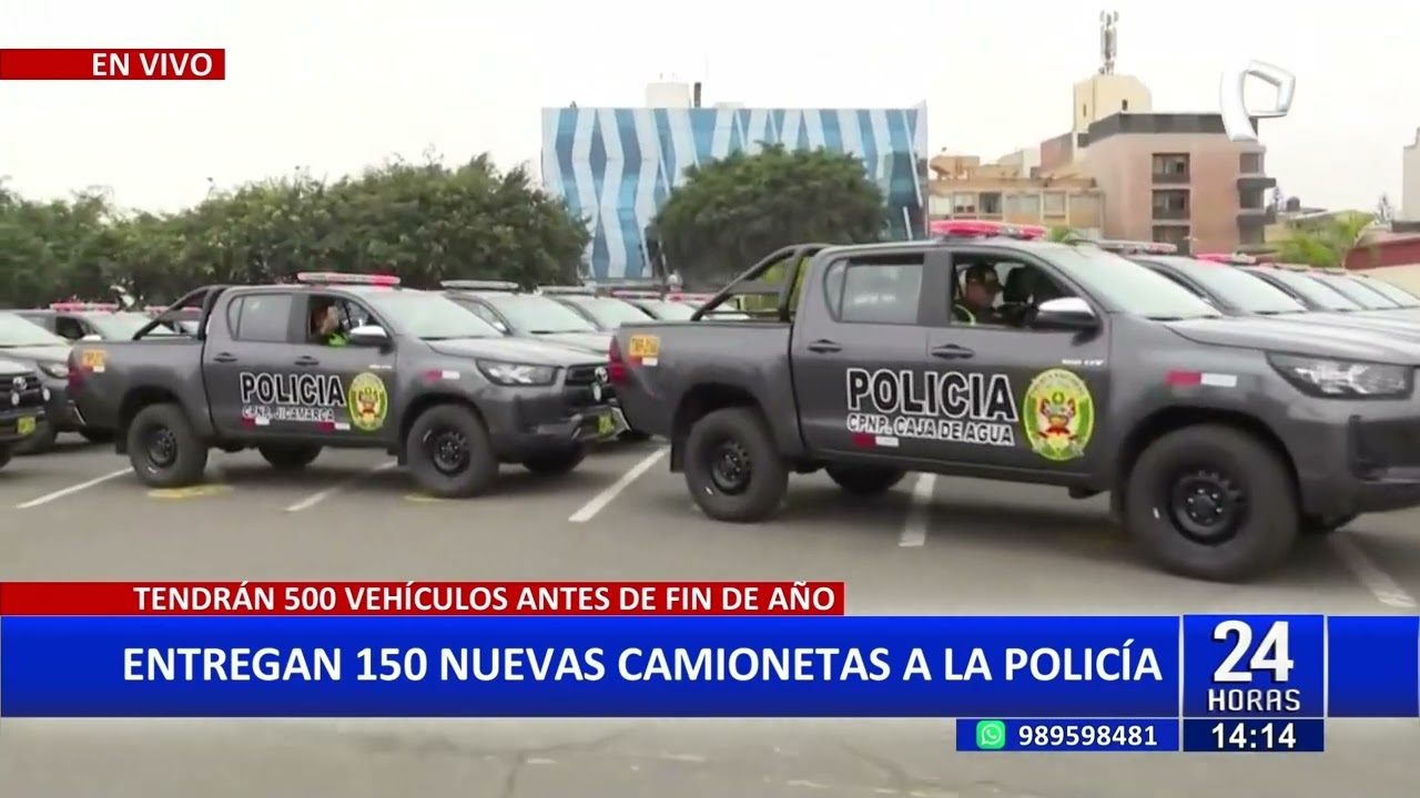 Gobierno de Boluarte fortalece la seguridad ciudadana con la entrega de 150 camionetas