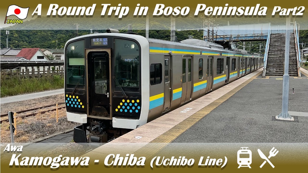 Japan's 🇯🇵Peaceful Local Train Through Tokyo Bay along Uchibo Line