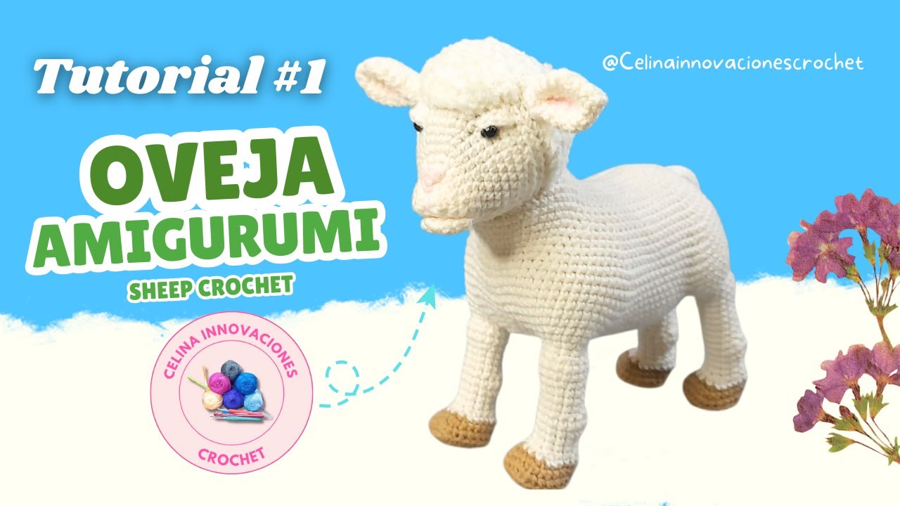 Вязаная крючком овечка | Урок 1: Милые овечьи лапки амигуруми от Celina Crochet Innovations