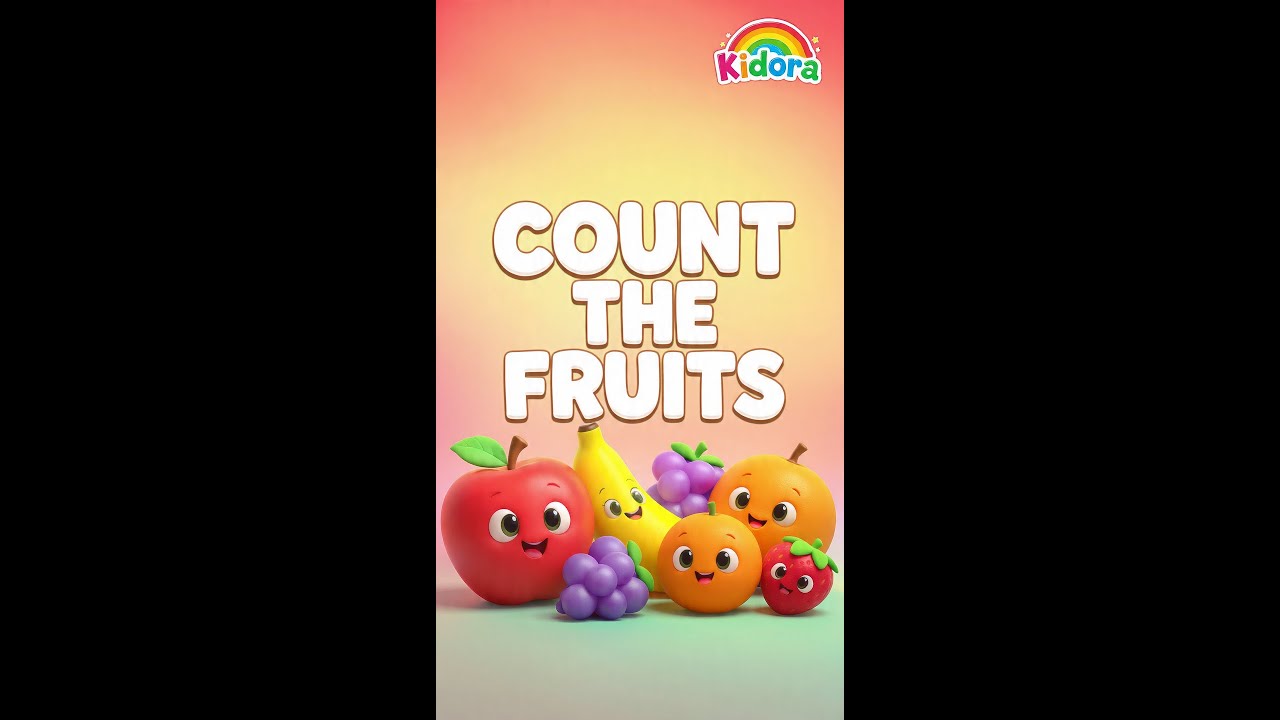 Count the Fruits 🍎🍌 | Learn Numbers 1 to 10 for Kids | Kidora