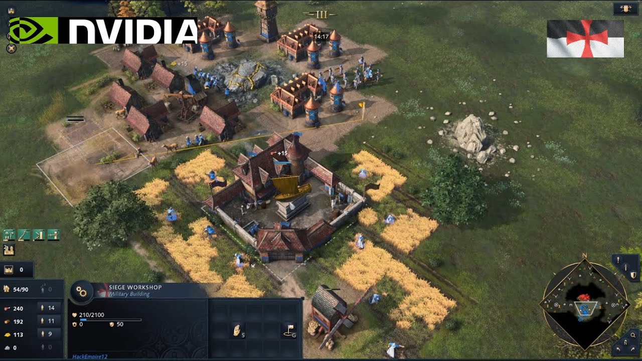 Age of Empires 4 - 1v1 Knights templar vs French Fast Win | Multiplayer Gameplay