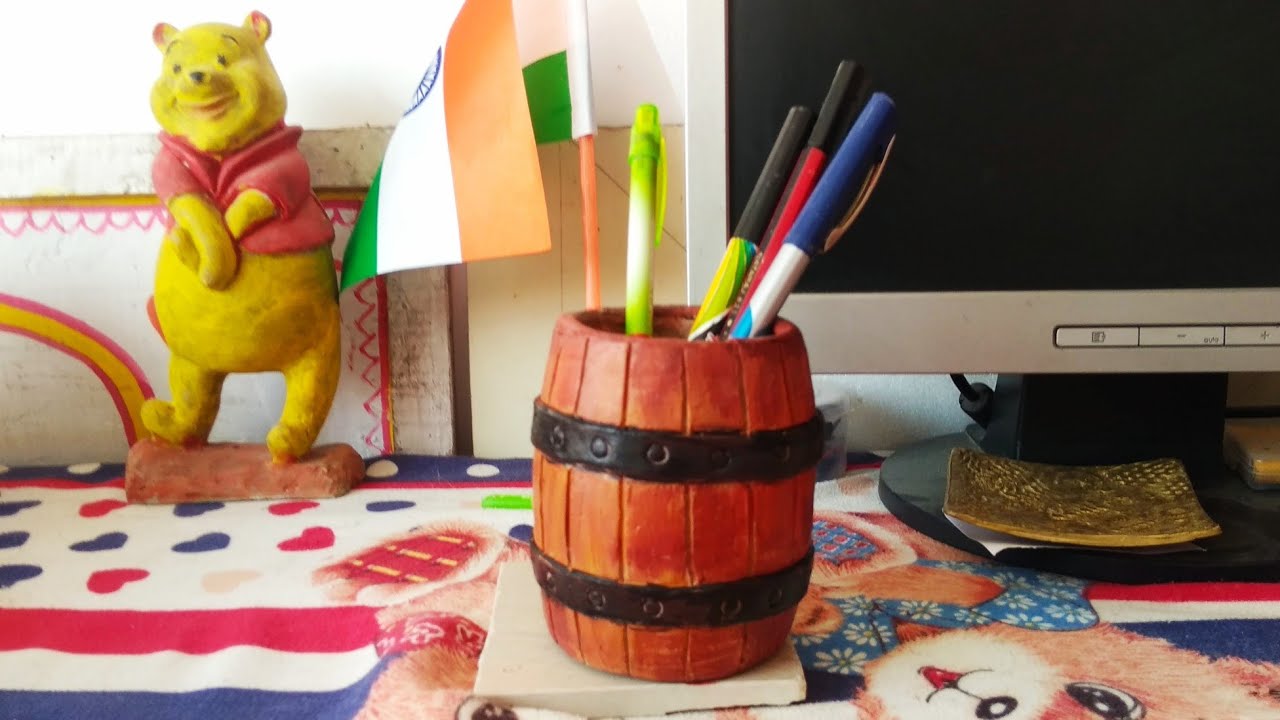 How to make old wooden beer barrel of clay