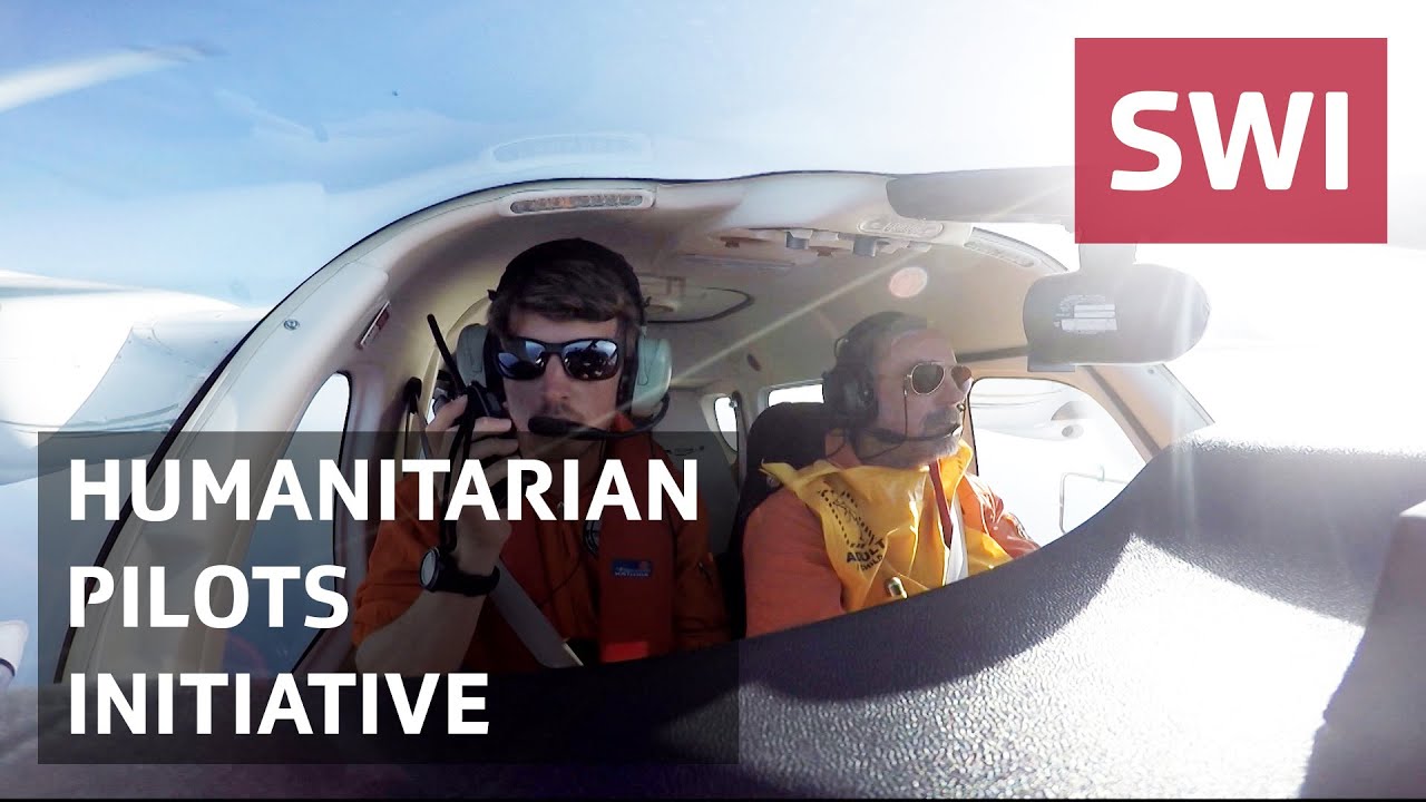 Flying over the Mediterranean in rescue missions