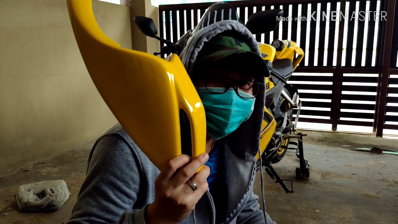 Part 2.. Install R15 v3 headlamp mask cover R6 and single seat