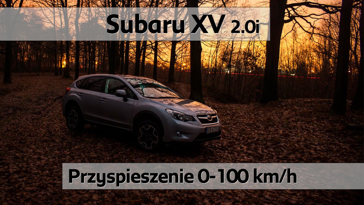Subaru XV 2.0i - test przyspieszenia / acceleration 0-100 km/h