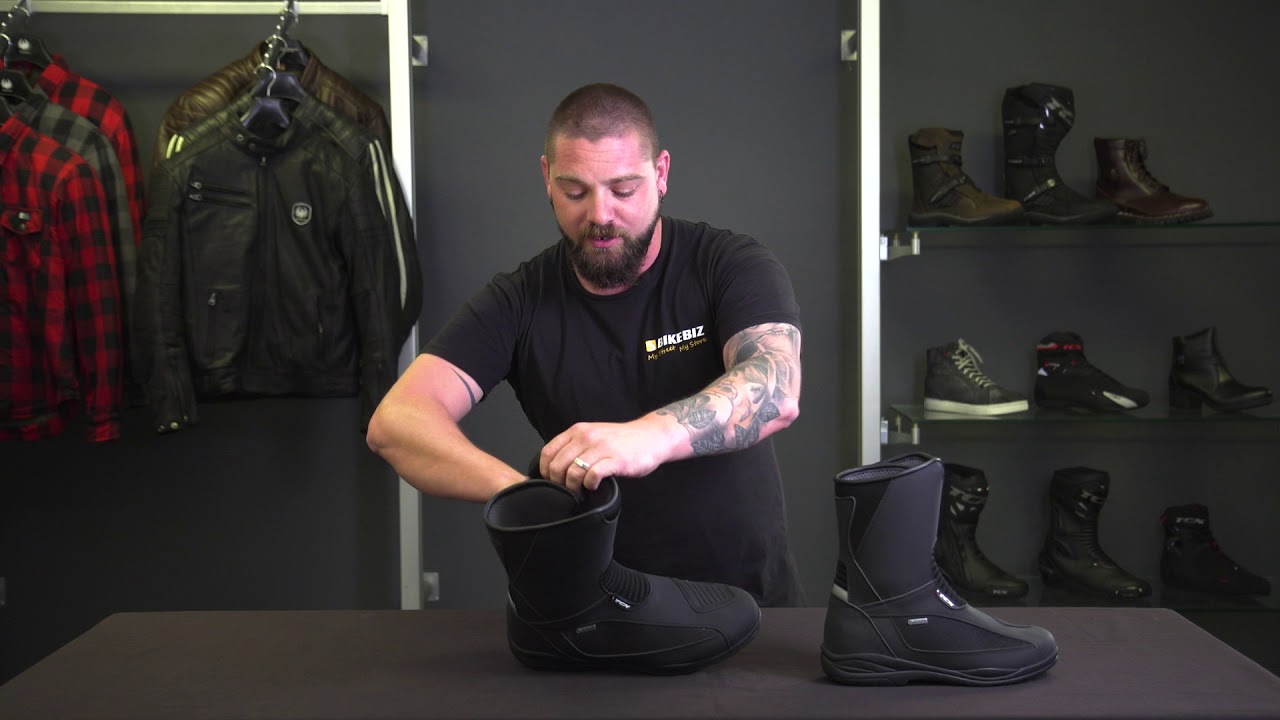 TCX Explorer Evo Gore-Tex Black Motorcycle Boots | Bikebiz