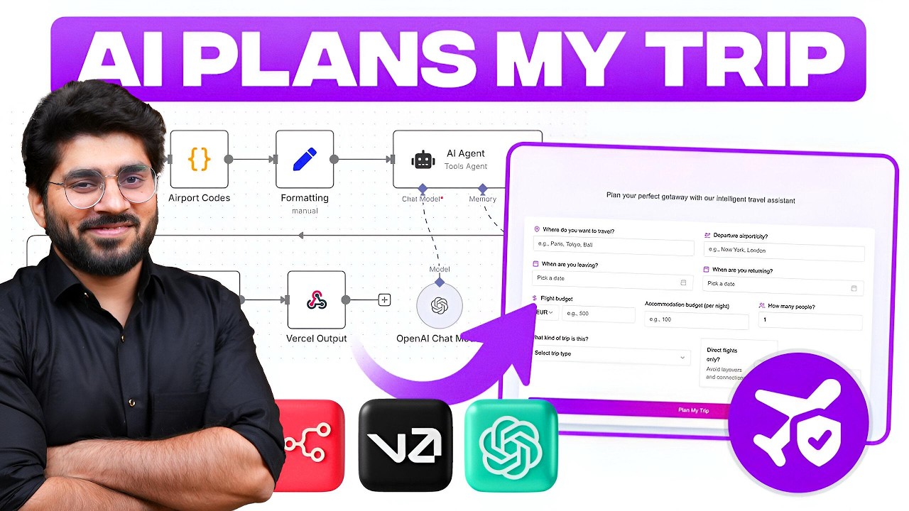 Build a Talking AI Travel Agent with Vapi & n8n | Full Automation Tutorial | Hindi 😎