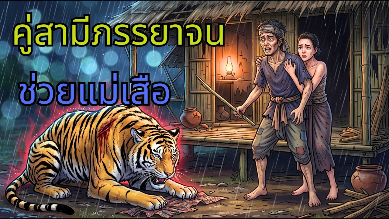 แม่เสือสิ้นหวัง ขอให้คนช่วยตามหาลูก.#p7| นิทาน, นิทานพื้นบ้าน, ตำนาน, เรื่องเล่า, เรื่องราวเก่าๆ I