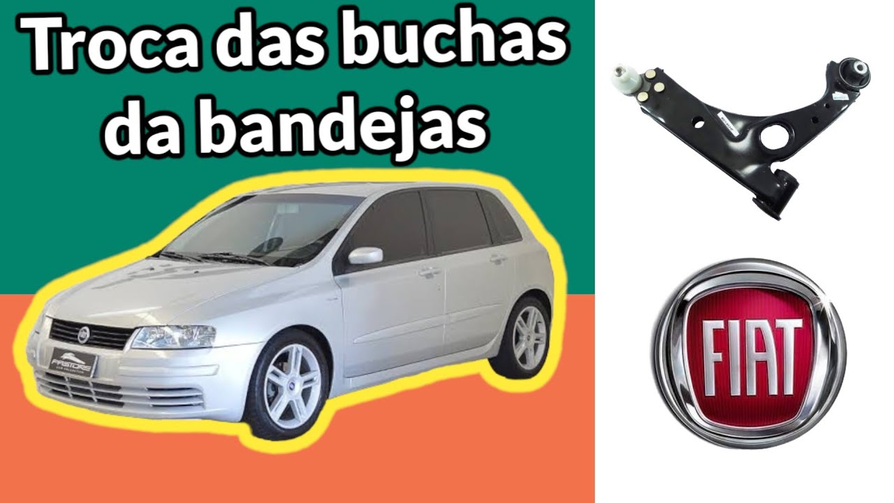 Como trocar a bucha da bandeja do FIAT STILO em  casa 🏠, BUCHAS R-FlexParts👌🏻😎👊🏻