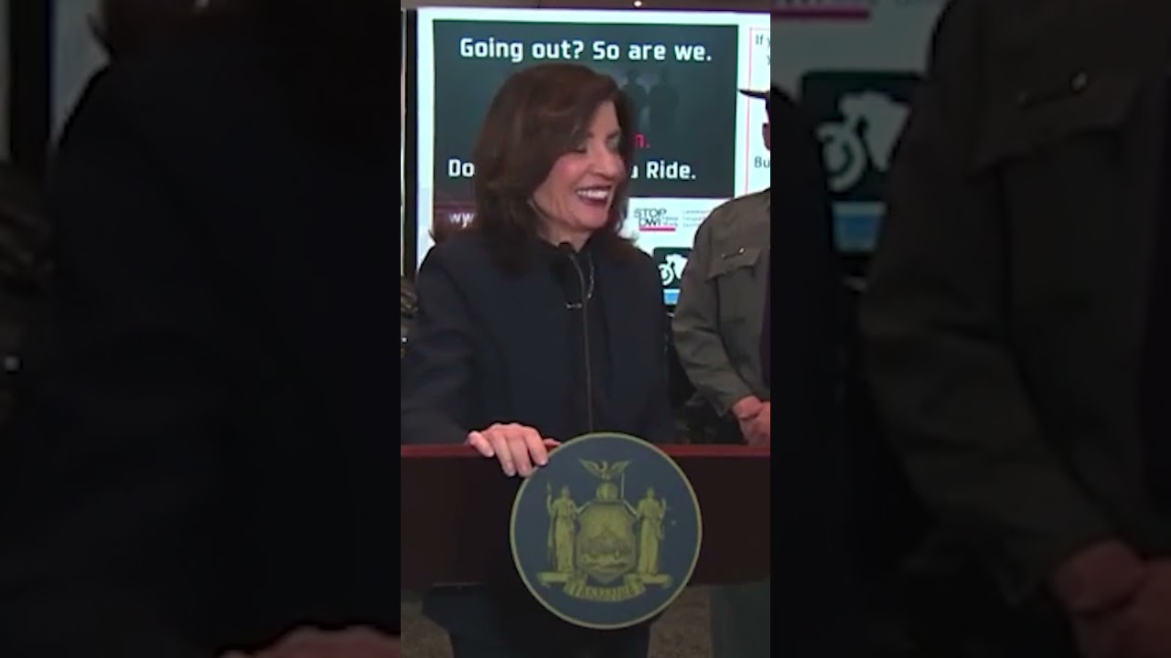 Gov. Hochul Abruptly Ends Presser While Being Heckled With &lsquo;Tax The Rich&rsquo; Chants #shorts