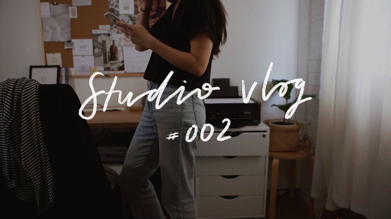 Studio Vlog 002 | Brand Refresh, Learning To Draw & Making Stickers