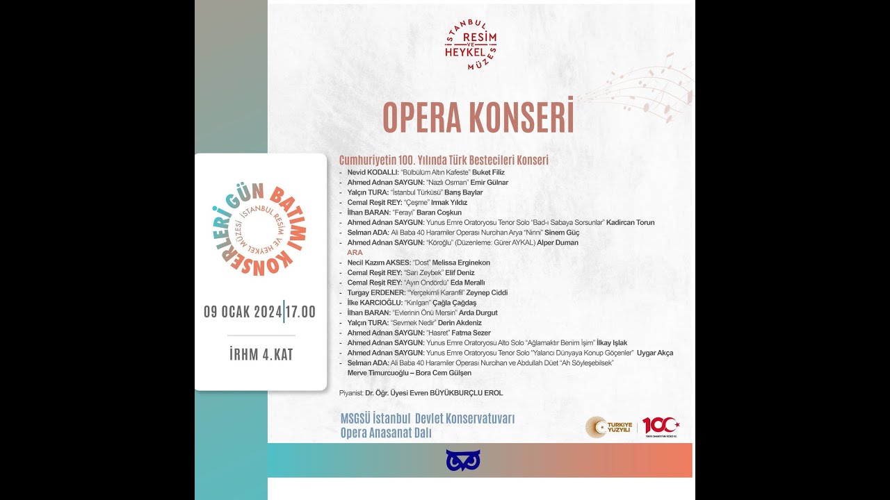 Günbatımı Konseri Opera ASD | 09.01.2024