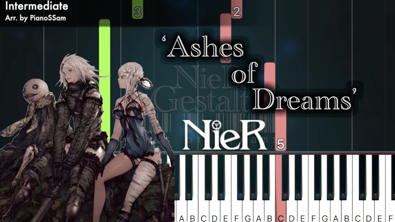 [Intermediate] Ashes of Dreams - NieR: Gestalt | Piano Tutorial with Finger Numbers