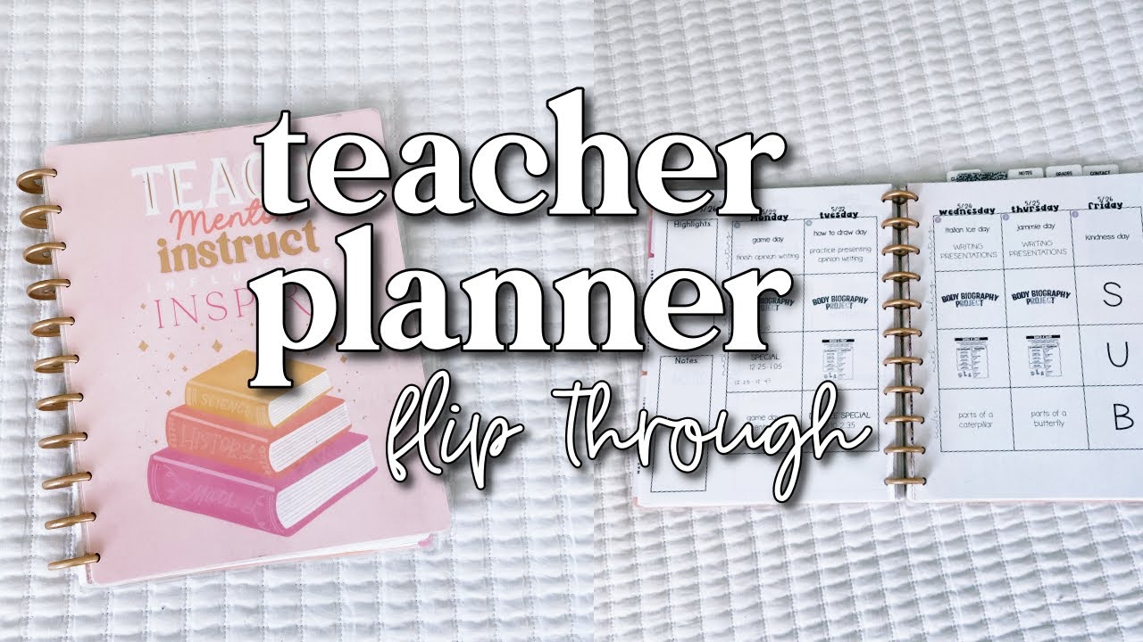 Teacher Planner Flip Through 2023 | Happy Planner DIY Inserts