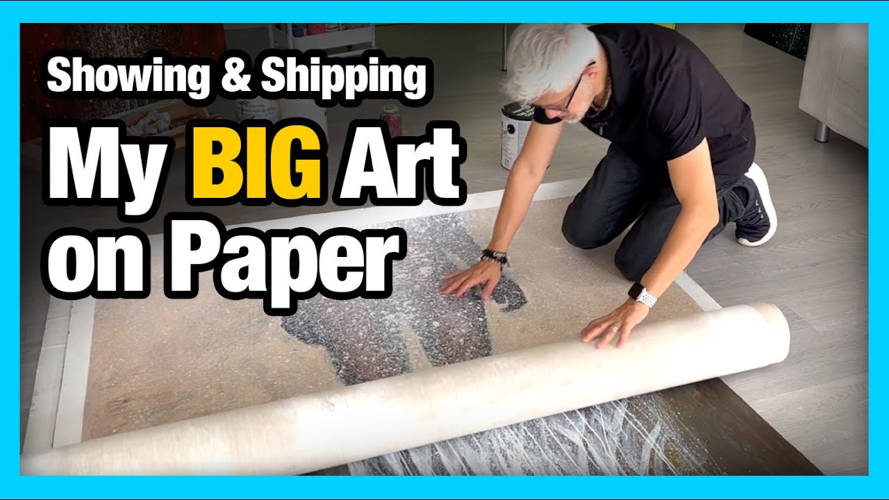 Why I Love Painting Big on Paper (And How I Make It Work!)